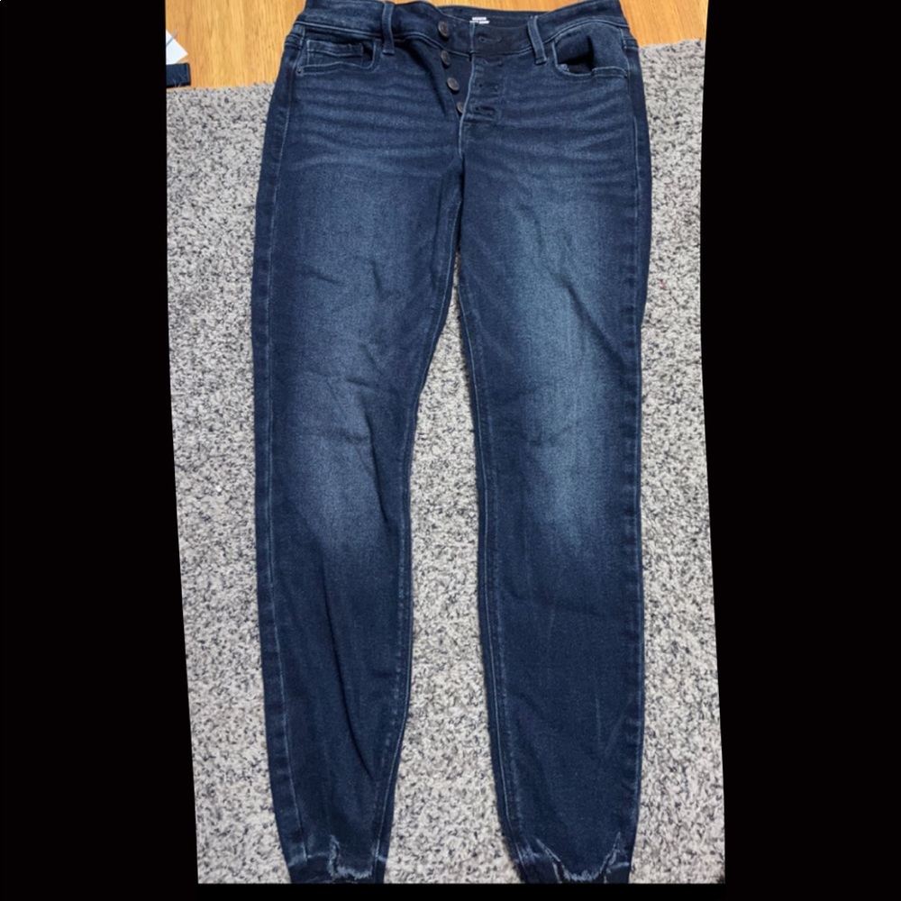 old navy, navy/dark blue, mid rise, size 0